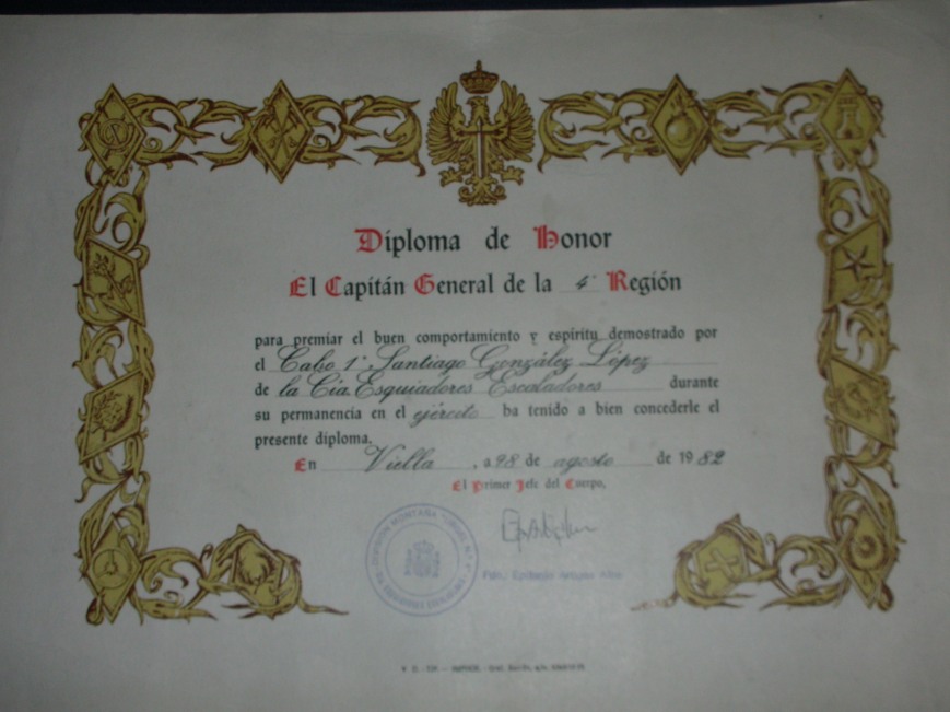 1981/82, Diploma